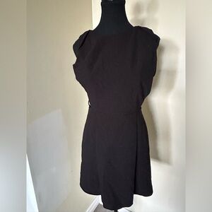 Pink violet black mini dress